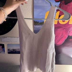 Free people white soft crop top